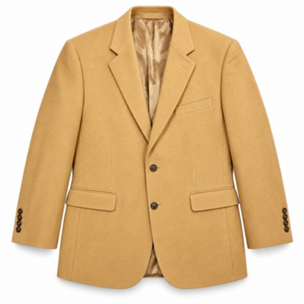 Brooks Brothers 346 Men's 44R Beige 100% Camel Hair Sport Coat Blazer